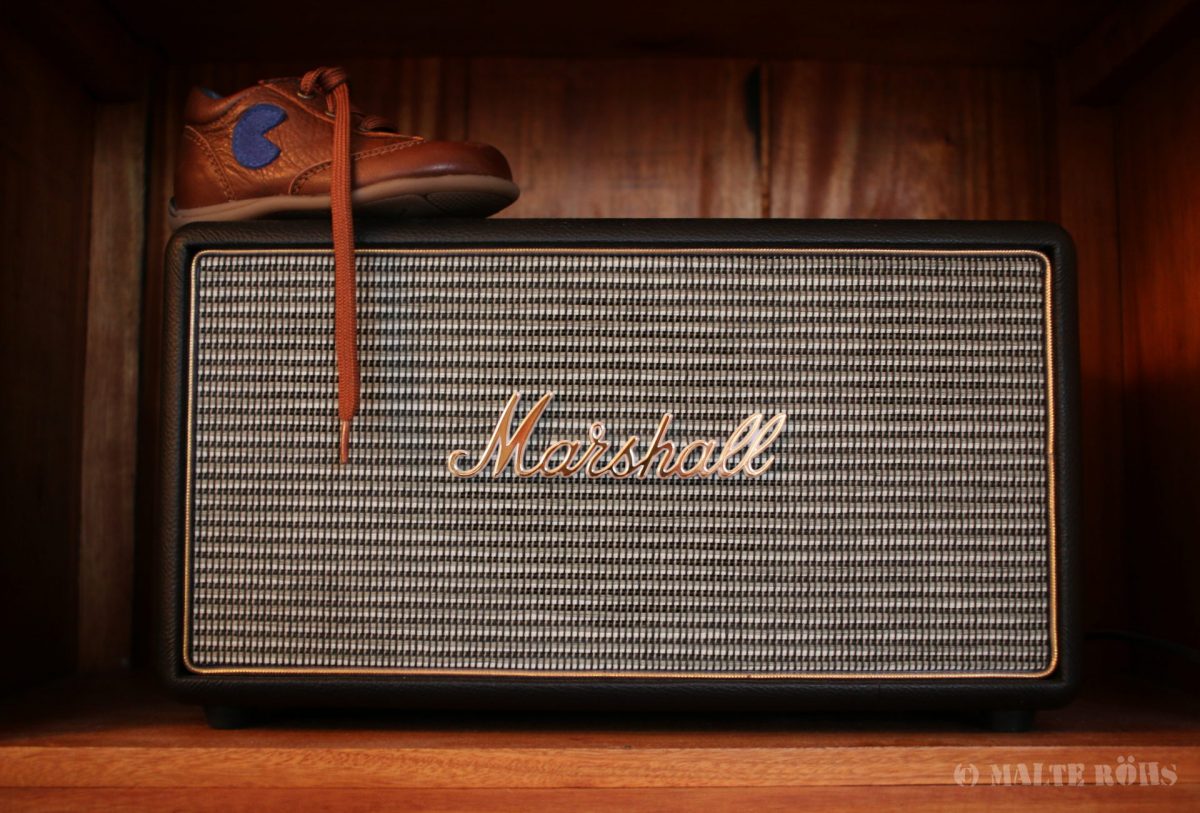 A child's shoe and a Marshall amp